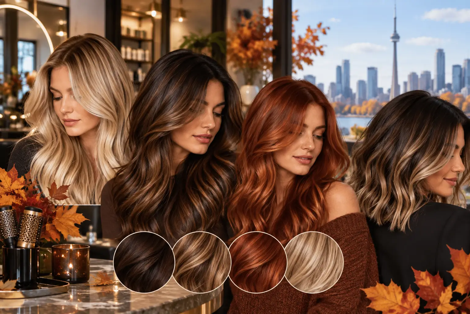 Fall hair colour trends 2026 with rich brunette and warm dimensional tones